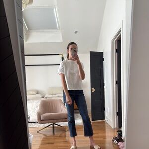 Feminine white tee